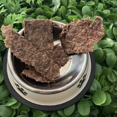 GF Chicken Flaxseed Strawberry Blueberry Jerky